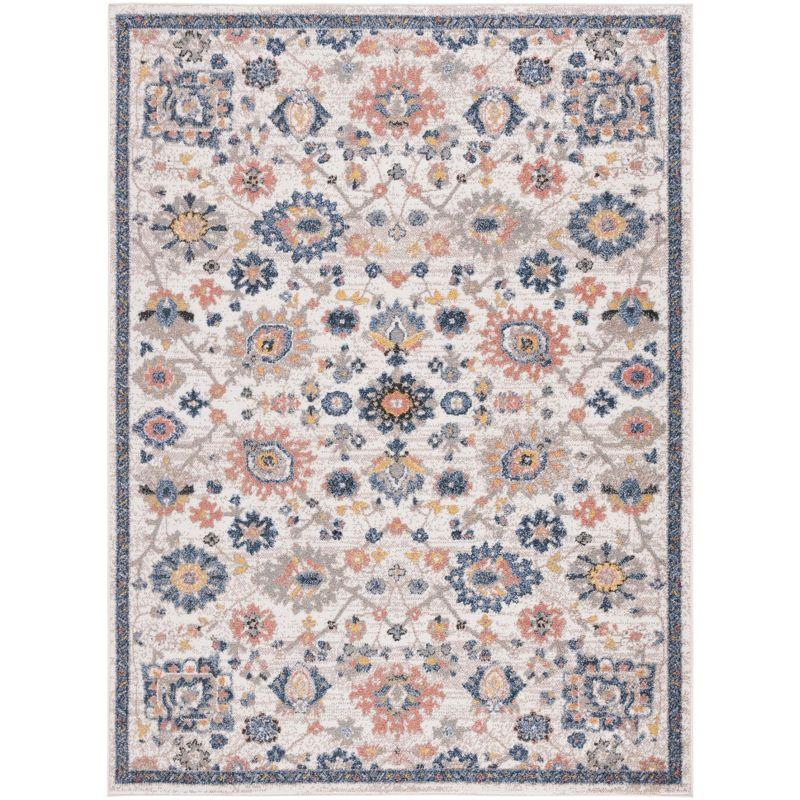 Reversible Astoria Charm Blue and Beige Synthetic 4' x 6' Rug