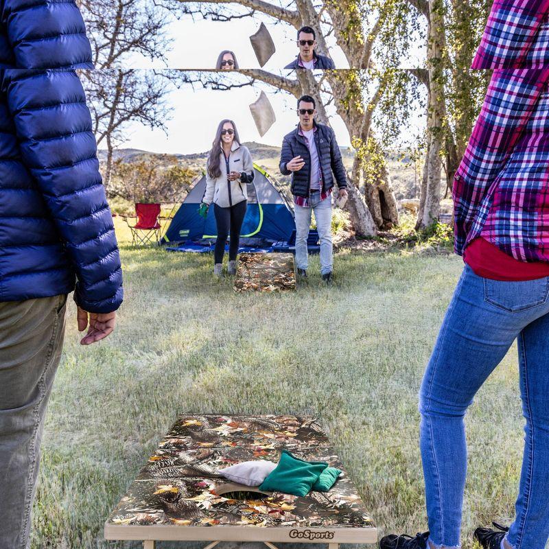 GoSports Tough Toss All Weather Cornhole Outdoor Game - Woodland Camo