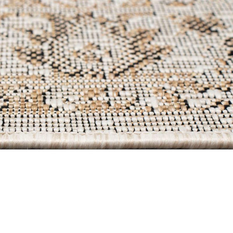 Liora Manne Carmel Vintage Floral Indoor/Outdoor Rug Sand 6'6" x 9'4"