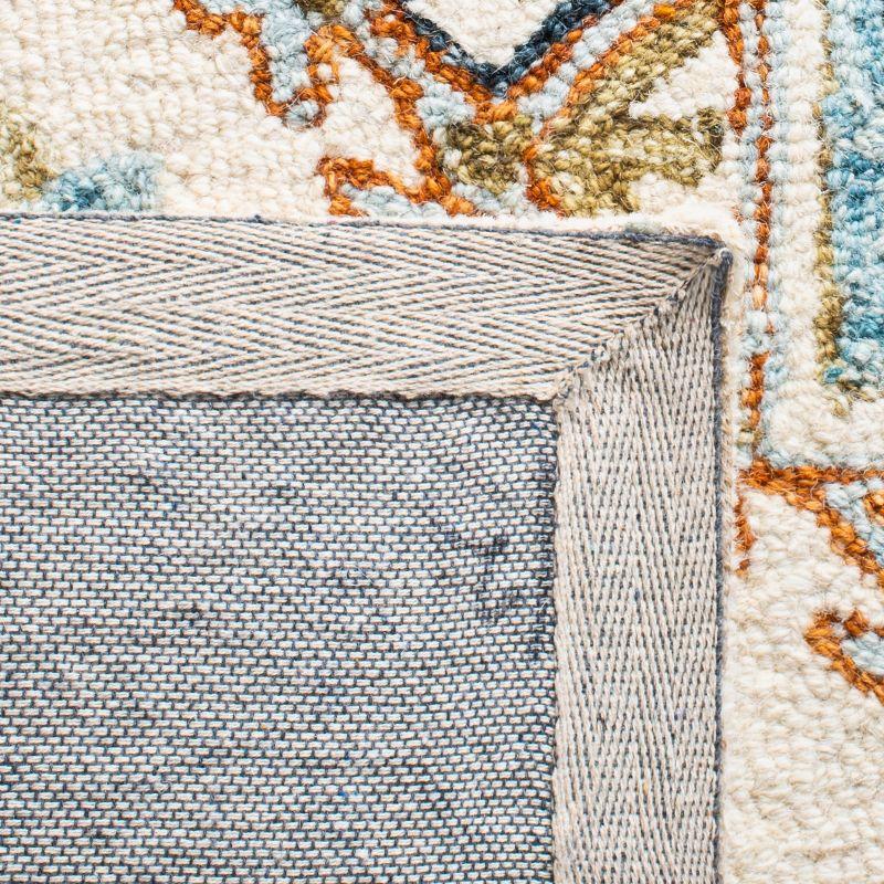 Capri CPR209 Hand Tufted Area Rug - Ivory/Rust - 7'x7' - Safavieh.
