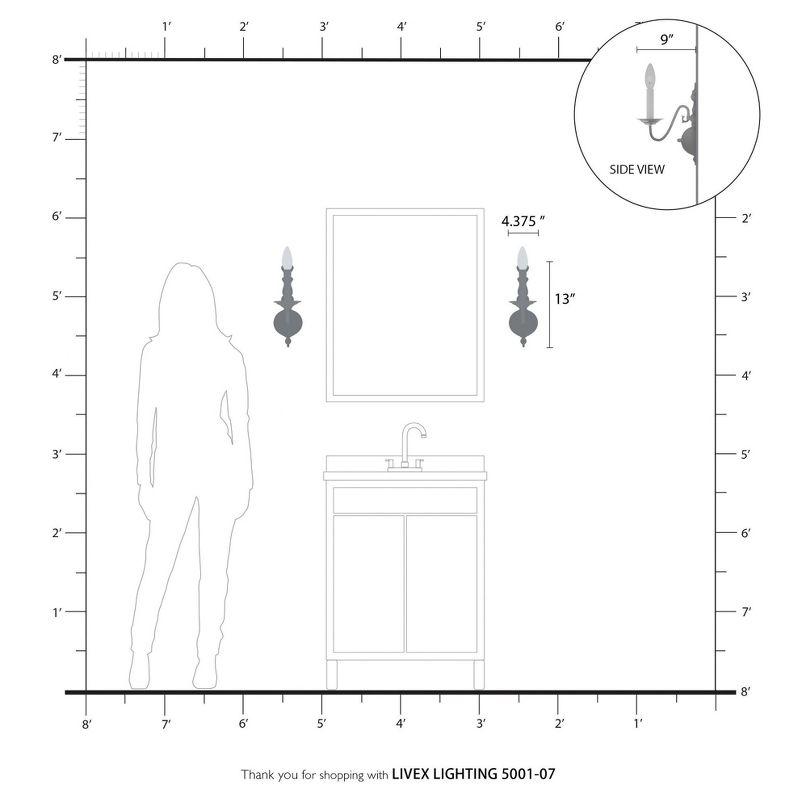 Livex Lighting Williamsburgh 1 - Light Wall Light in  Bronze