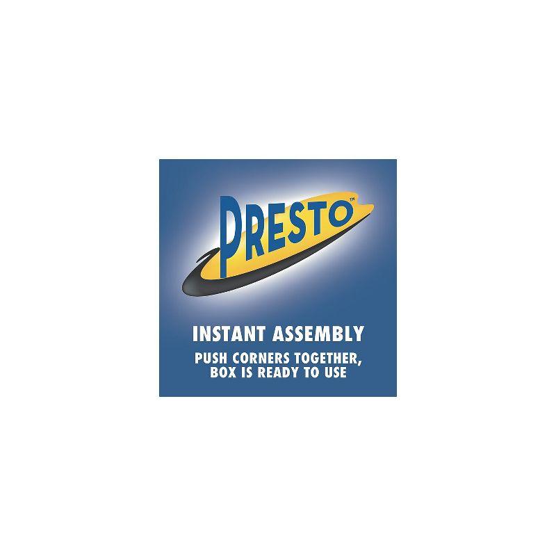 Presto White and Blue Heavy-Duty Corrugated Storage Box