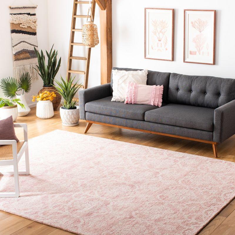 Metro MET996 Hand Tufted Indoor Area Rug - Pink/Ivory - 5'x8' - Safavieh