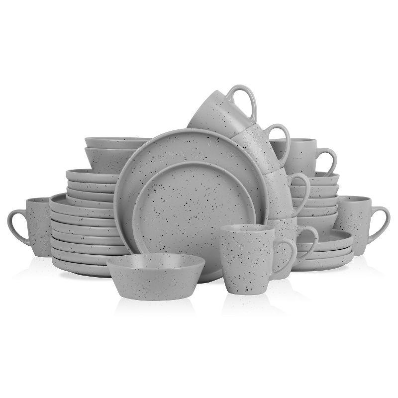 Stone Lain Jade 32-Piece Dinnerware Set Stoneware