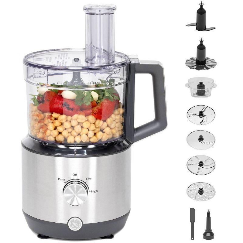 GE Appliances 12-Cup Food Processor with Accessories