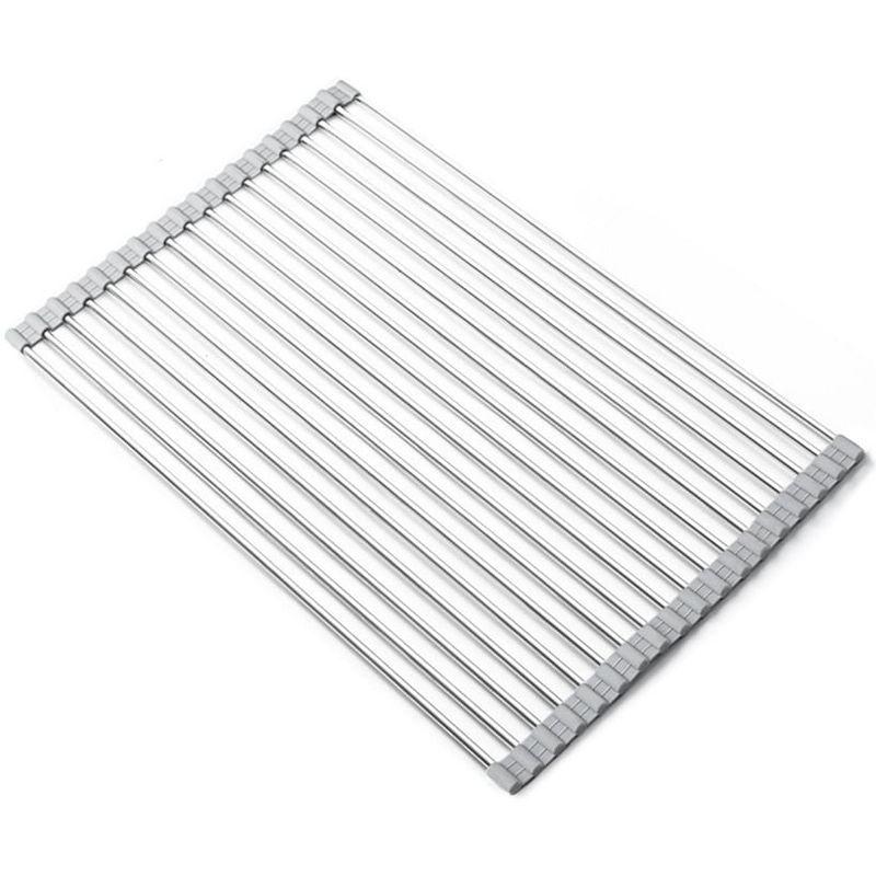 Stainless Steel Over-the-Sink Roll-Up Drying Rack