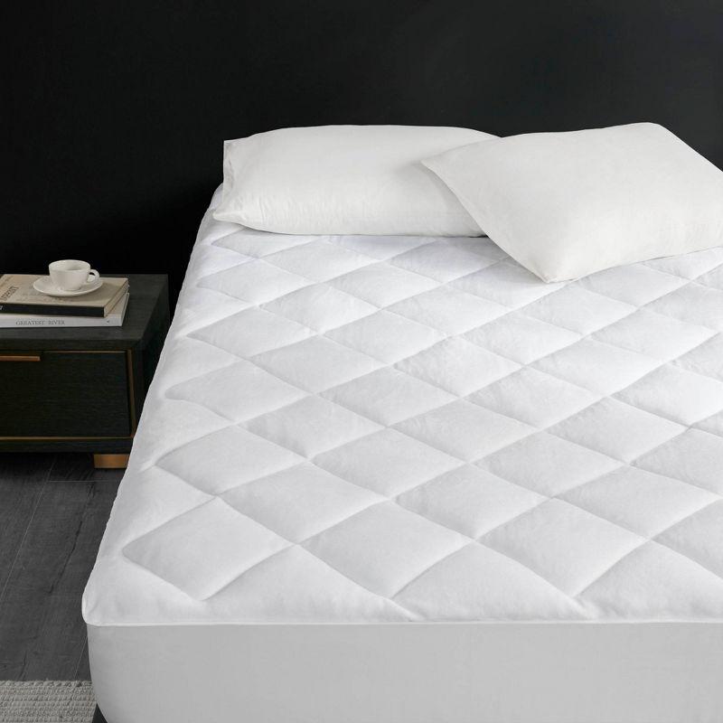 Full Size White Waterproof Reversible Mattress Topper