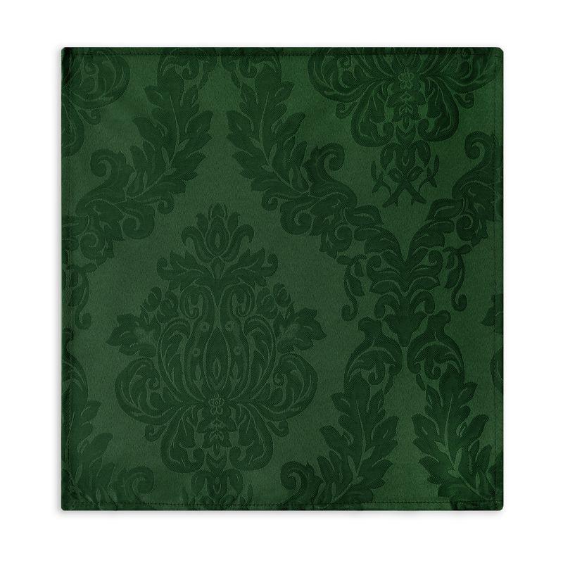 Elrene Barcelona Damask Stain Resistant Napkin Set of 4 - 17" x 17" - Elrene Home Fashions