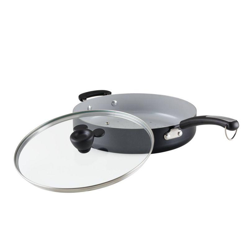 Small Black Aluminum Nonstick Universal Pan with Lid