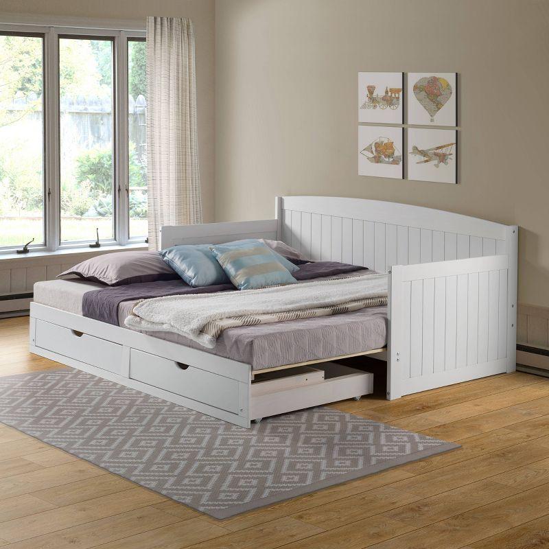 Alaterre Furniture King Harmony Kids' Daybed with Conversion White