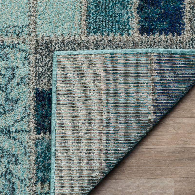 Monaco MNC214 Power Loomed Indoor Area Rug - Grey/Blue - 5'1"x7'7" - Safavieh