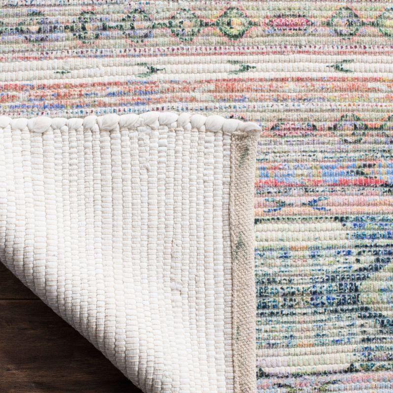 Saffron SFN567 Hand Loomed Indoor Area Rug - Cream/Blue - 5'x8' - Safavieh