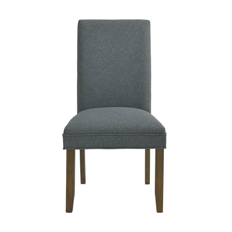 Set of 2 Gwyn Parsons Upholstered Armless Chairs Gray - Alaterre Furniture