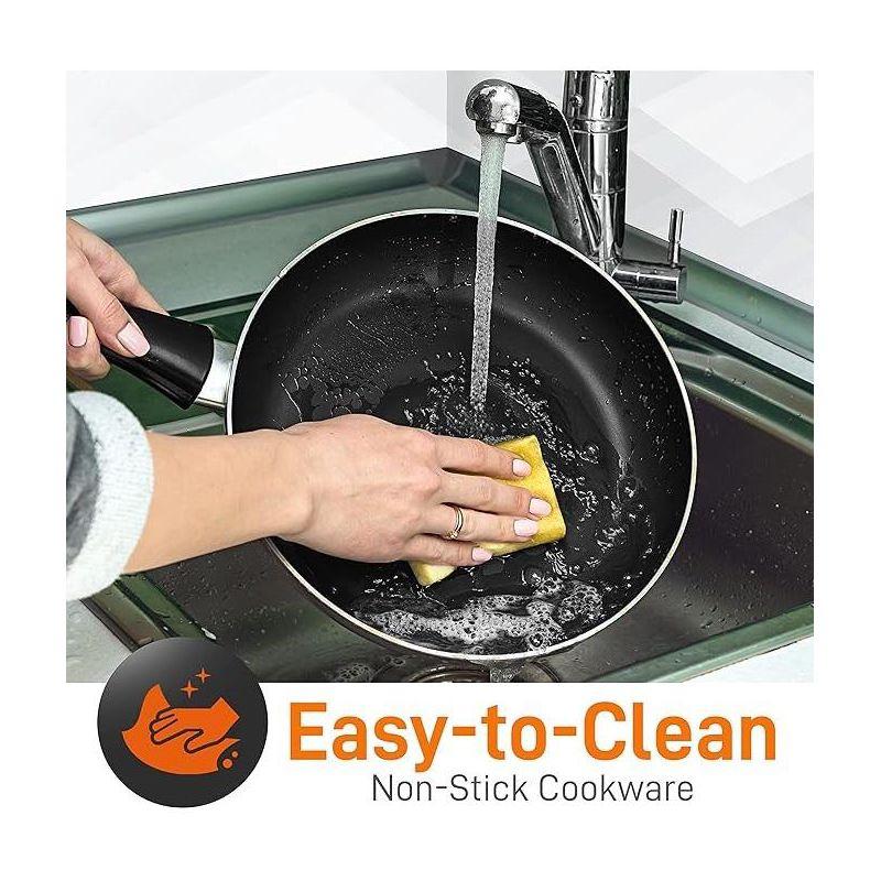 SereneLife 11 - Piece Non-Stick Aluminum Cookware Set