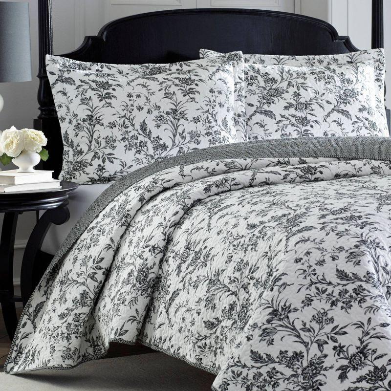 Laura Ashley Amberley Reversible Cotton Quilt Set