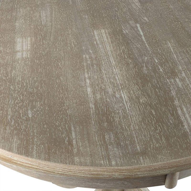 Carolina Living 30" Salem Round Pedestal Bar Table Natural Driftwood