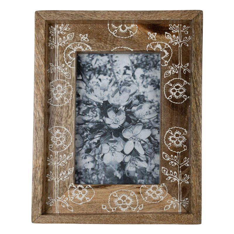 Foreside Home & Garden White Wood Picture Frame