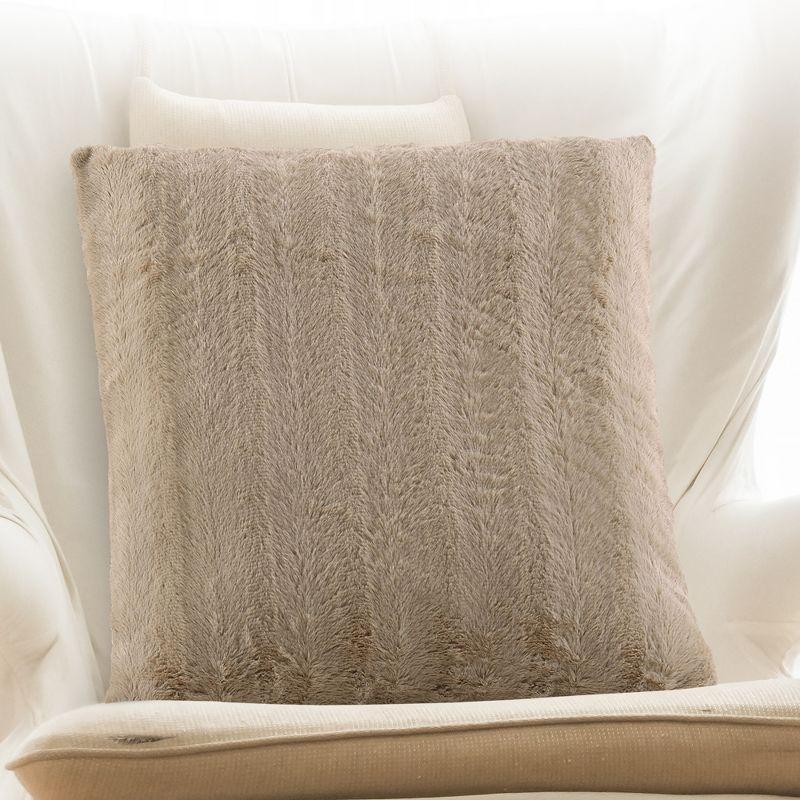 Cheer Collection Faux Fur Pillow Cover