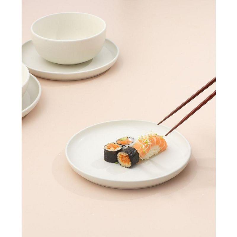 JoyJolt JoyJolt Mesa 6pc Stoneware 8" Salad plate set (Set of 6)