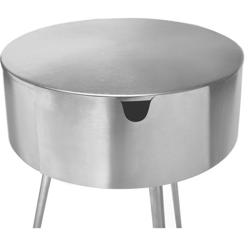 Meridian Furniture,Bali Silver Nightstand