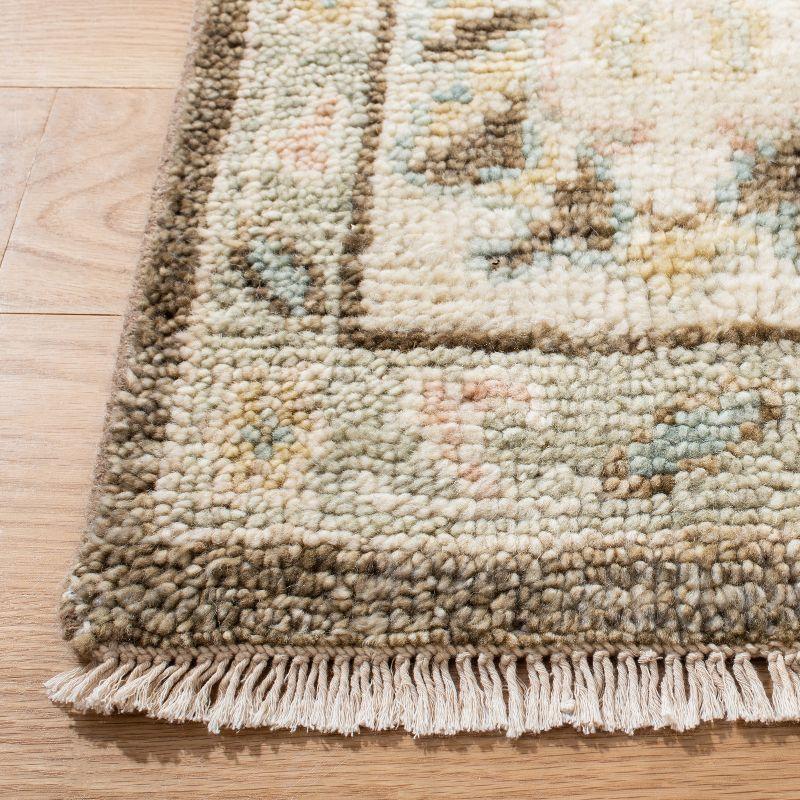 Samarkand SRK171 Hand Knotted Area Rug - Beige/Brown - 8'x10' - Safavieh.