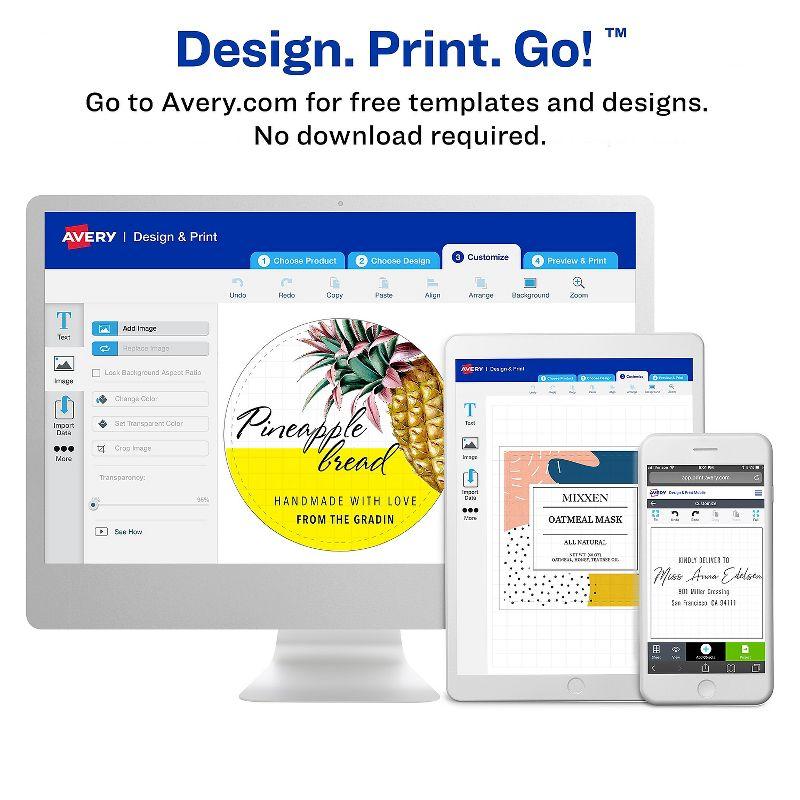 Avery Print or Write File Folder Labels 11/16 x 3 7/16 White/Dark Red Bar 252/Pack 05201