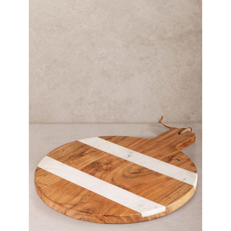 Mandawa Charcuterie Board - White, 19"