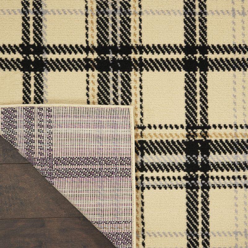 Nourison Grafix Contemporary Plaid Area Rug