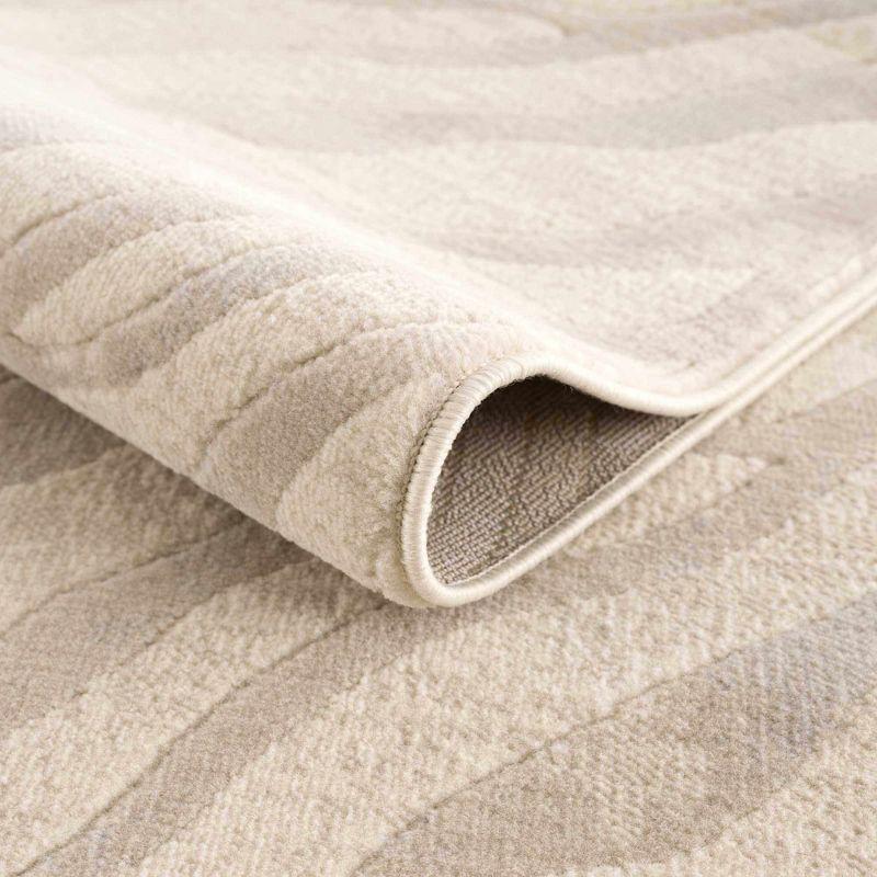 Edsel Oriental Light Gray/Beige Area Rug