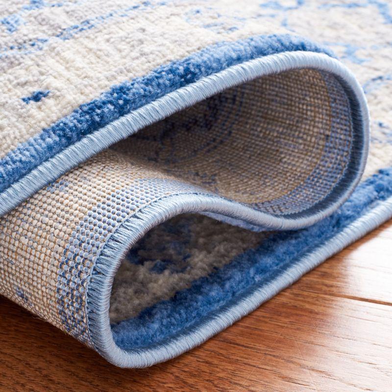 Brentwood BNT851 Power Loomed Indoor Accent Rug - Blue/Grey - 3'x5' - Safavieh
