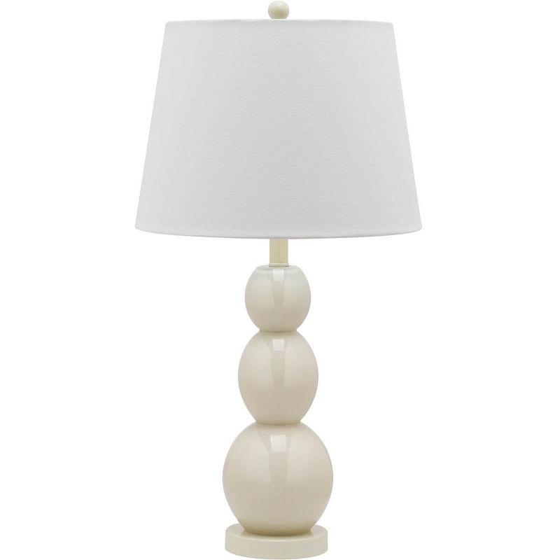 Jayne 3 Sphere Table Lamp (Set of 2) - 26.5 Inch Height - LIT4089 - Light Grey - Safavieh