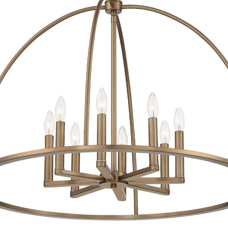 Crystorama Lighting Abbott 8 - Light Chandelier in  Vibrant Gold