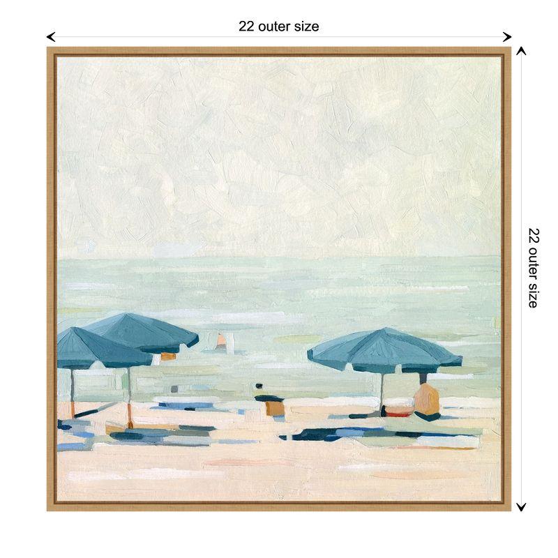 Amanti Art If Its the Beaches II by Emma Scarvey Canvas Wall Art Print Framed 22 x 22-in.