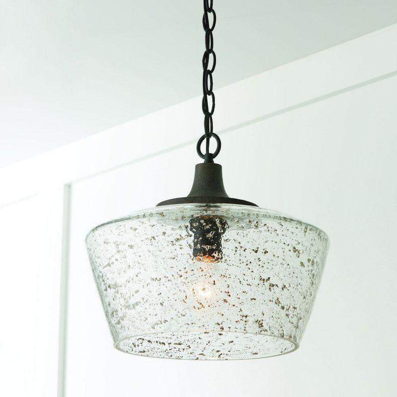 Capital Lighting Clive 1 - Light Pendant in  Carbon Grey/BlackIron