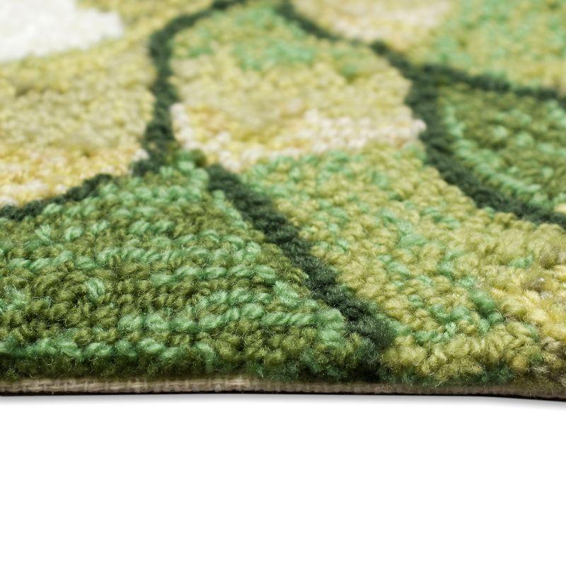 Liora Manne Frontporch Mum Indoor/Outdoor Rug Green 2' x 3'