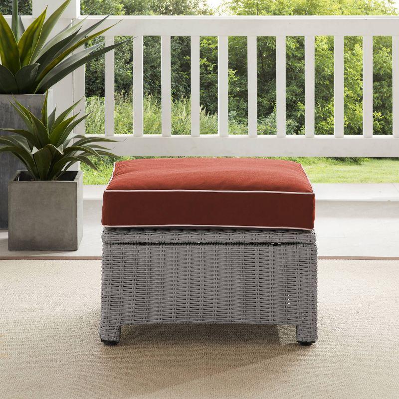 Bradenton Outdoor Wicker Ottoman - Crosley