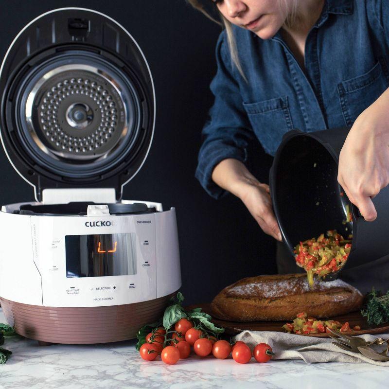 Cuckoo Electronics CUCKOO CMC-QSB501S 5QT Electric Pressure Cooker with 10 Menu Options and Stainless Steel Pot