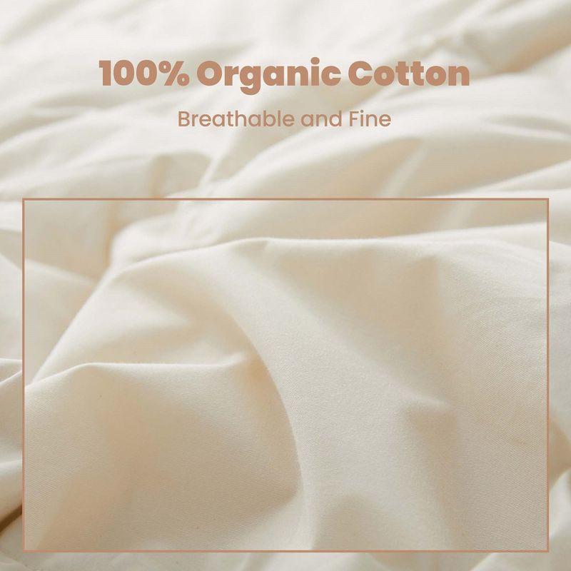 Peace Nest Lightweight Organic Cotton Down Comforter Duvet Insert