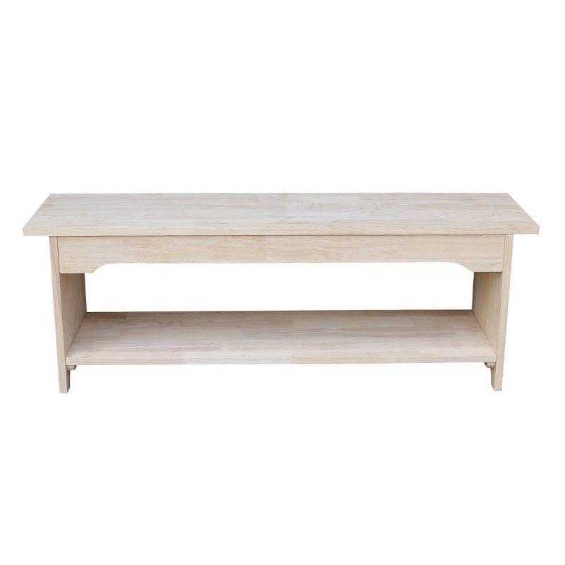 Brookstone Bench Unfinished - International Concepts