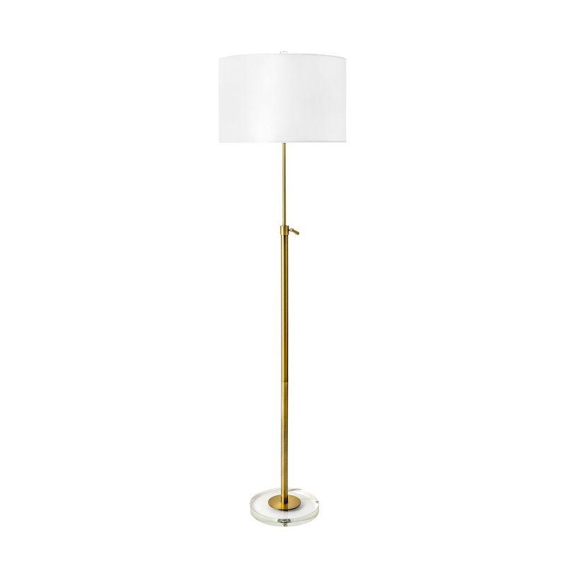 nuLOOM Dexter 60" Metal Floor Lamp Lighting - Brass 60" H x 16" W x 16" D