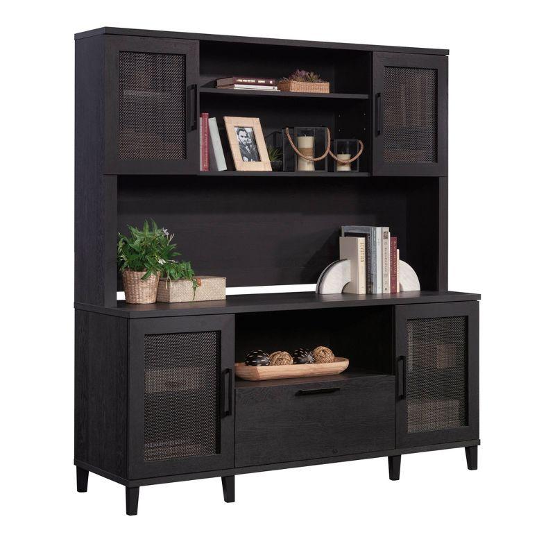 Sauder Tiffin Line Large Hutch Top Raven Oak