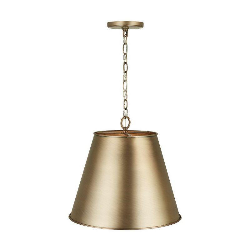 Independent 1 - Light Aged Brass Single Pendant