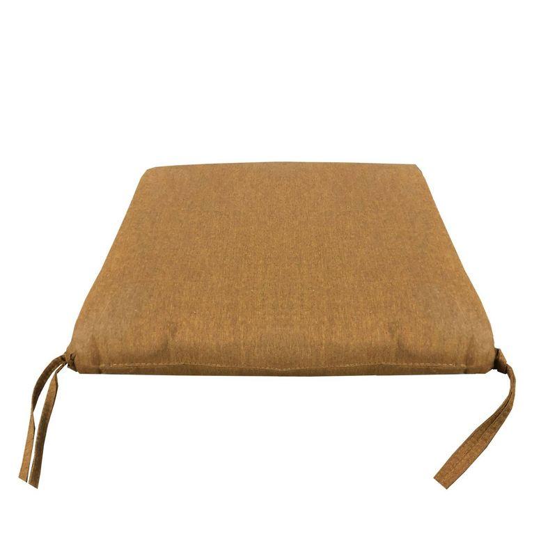 Brown Rust 20"x21" Outdoor Patio Dining Chair Cushion