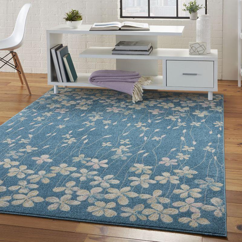 Nourison Tranquil Bohemian Botanical Bloom Area Rug