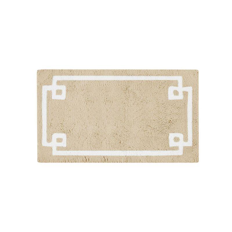 Madison Park 100% Cotton Tufted Bath Rug with Non-Slip Backing