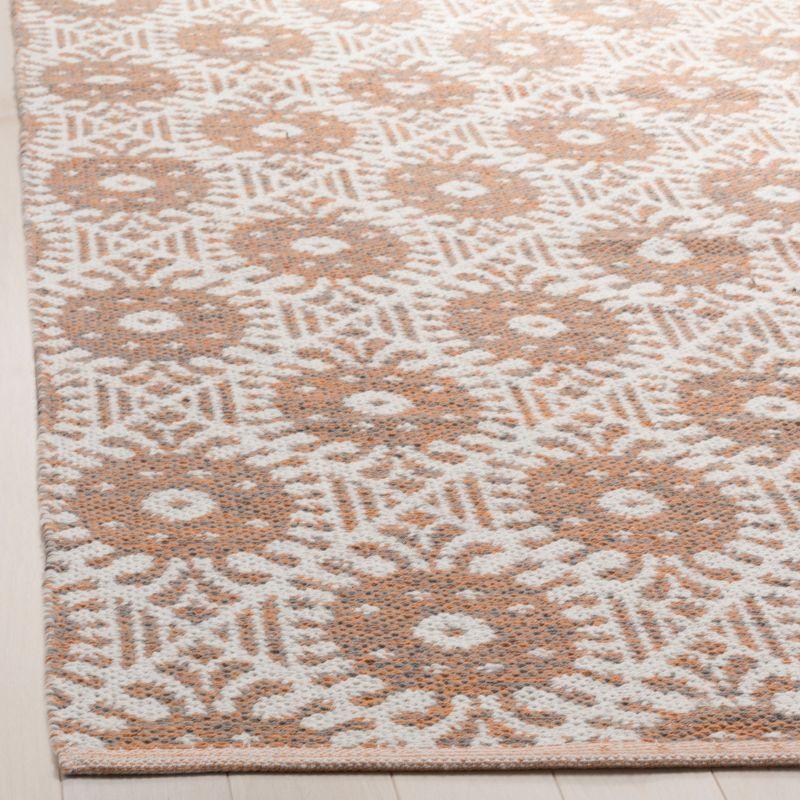Montauk MTK612 Hand Woven Indoor Area Rug - Orange/Ivory - 5'x8' - Safavieh