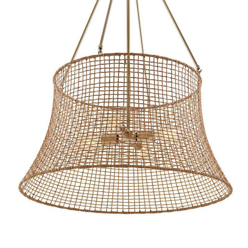 Savoy House Longleaf 4 - Light Chandelier in  Burnished Brass