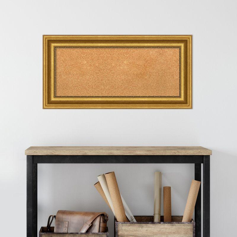 Amanti Art Parlor Framed Corkboard, Natural Cork