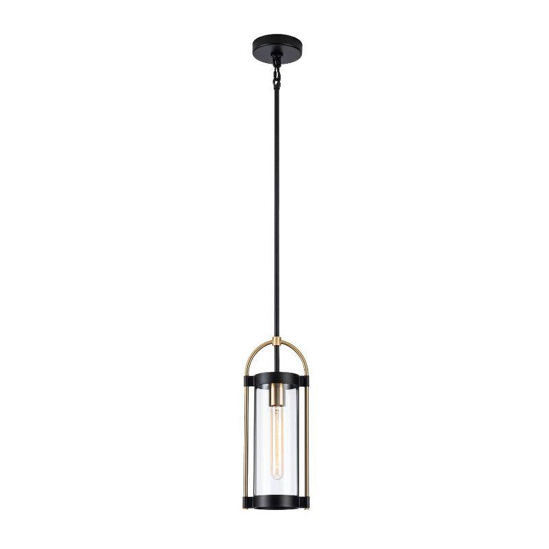 Artcraft Lighting Gem 1 - Light Pendant in  Black/Brushed Brass