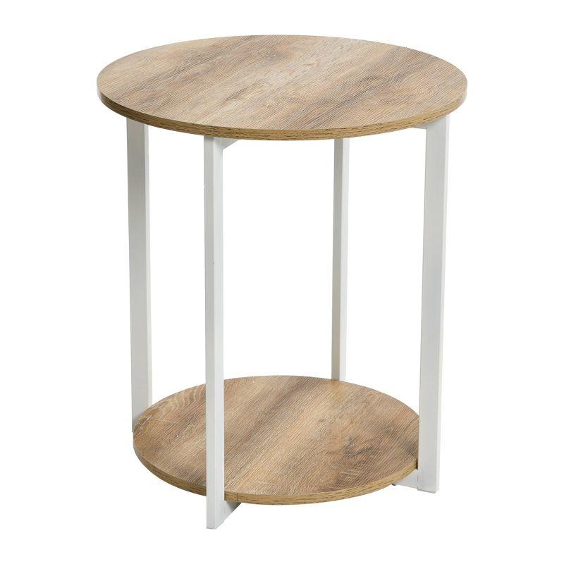 Household Essentials Jamestown Round End Table